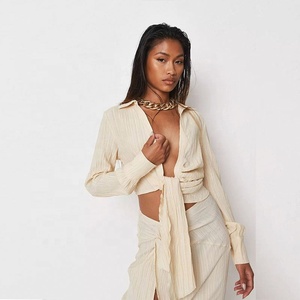 Tie-Front Wrap Blouse