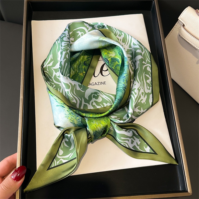 Silk-Feel Hair Scarf